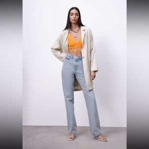 Zara Rustic Oversized Coat Sand REF. 8073/039